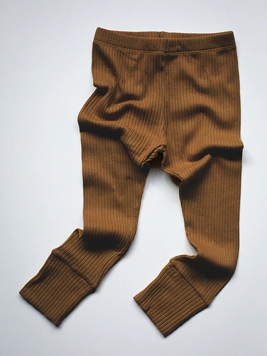 Urban Classics Ladies Rib Knit Bootcut Leggings brown -  -  Online Hip Hop Fashion Store