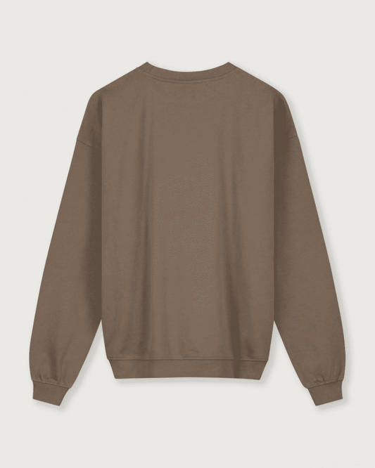 Dropped Shoulder Sweater Gray Label -   OAT & OCHRE