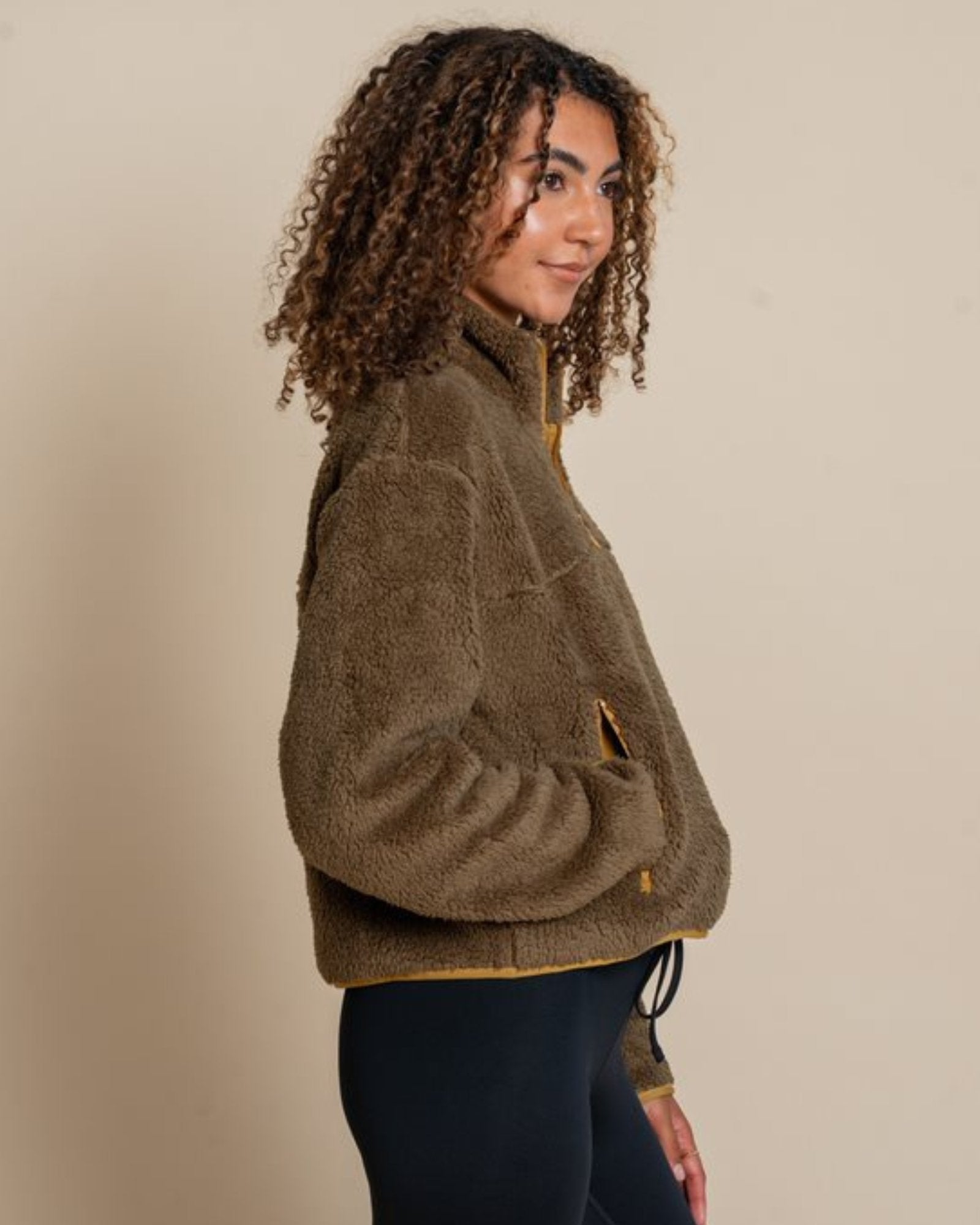 Fleece Recycled Half-Zip Jacket by Girlfriend Collective - OAT & OCHRE | Slow Fashion, Organic, Ethically-Made