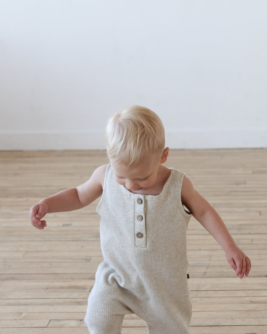 Henley Romper | Lou & Bear | Baby & Toddler Clothing - OAT & OCHRE
