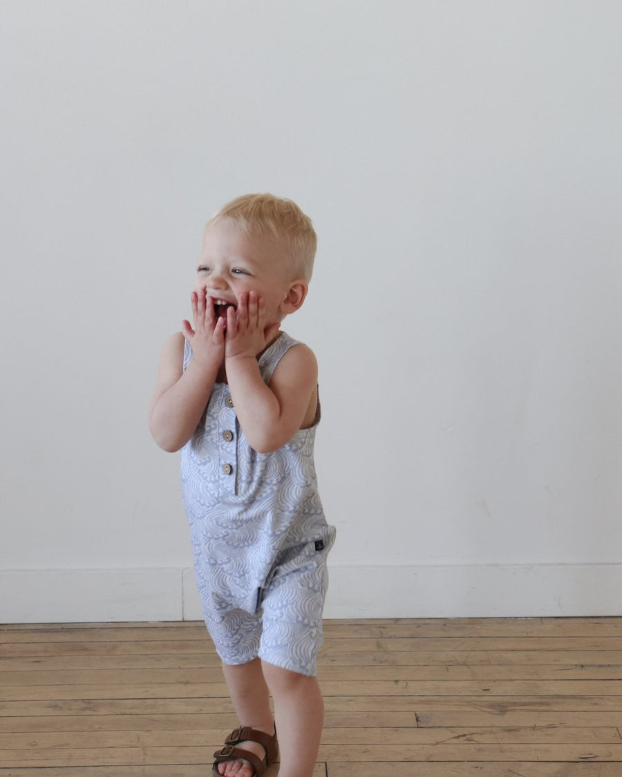 Henley Romper by Lou & Bear - OAT & OCHRE | Slow Fashion, Organic, Ethically-Made