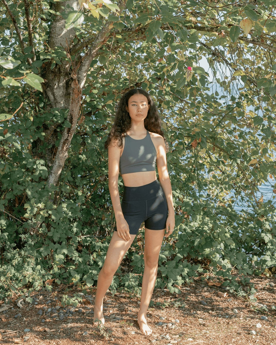 High Rise Run Shorts by Girlfriend Collective - OAT & OCHRE | Slow Fashion, Organic, Ethically-Made