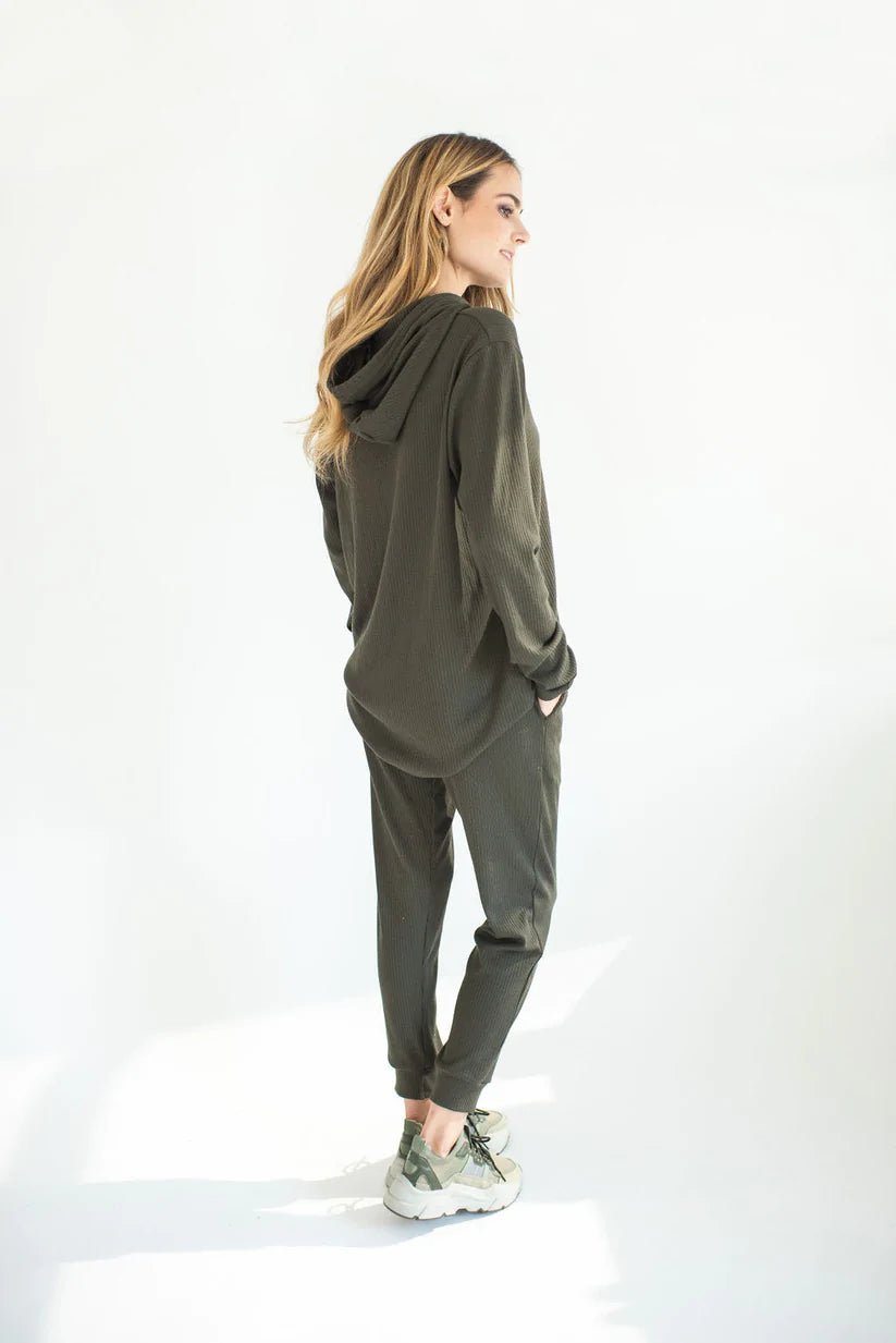 Ribbed Joggers | West & Grey The Label | Women's Bottoms - OAT & OCHRE
