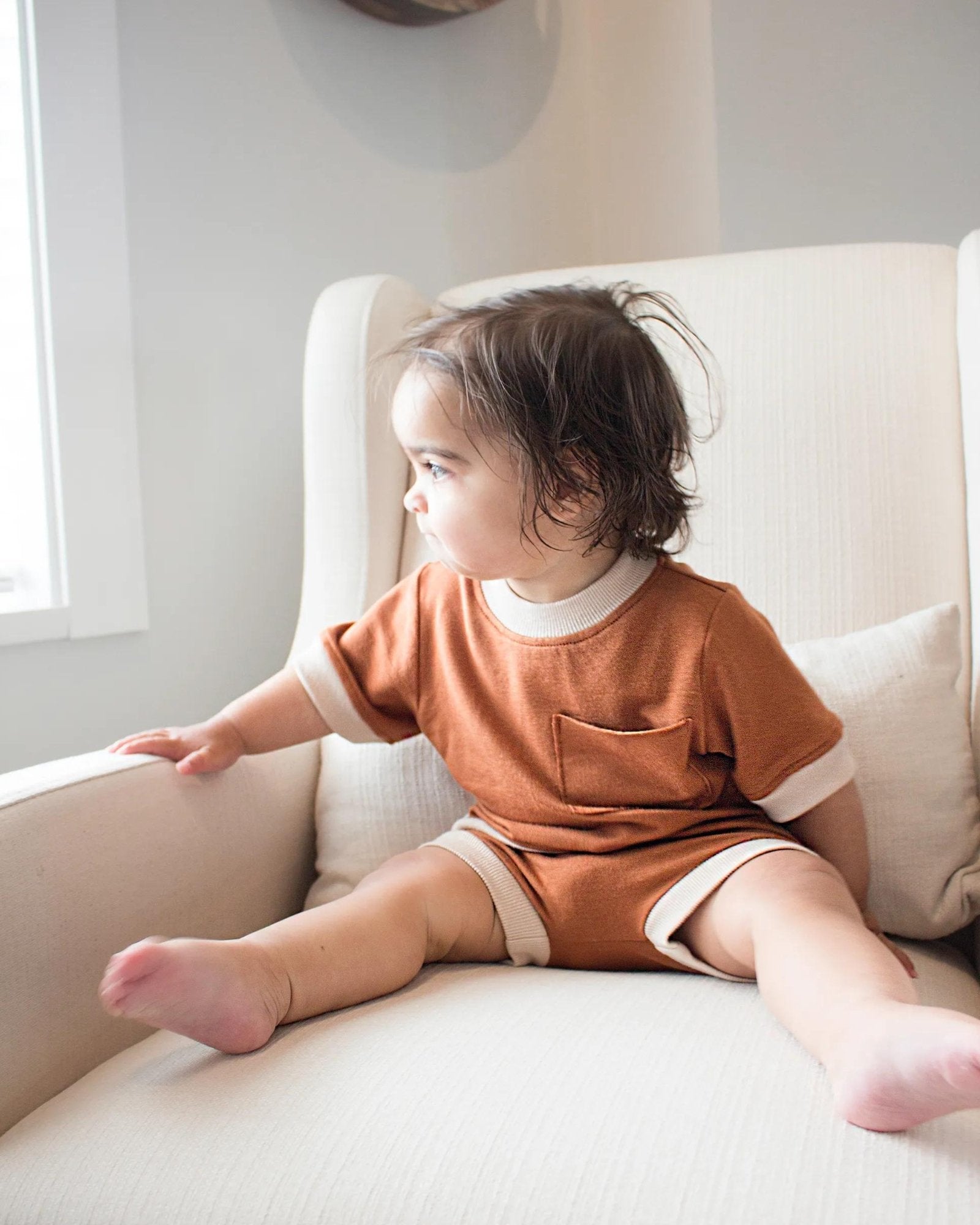 Terry Baby Shorts by HUM Apparel - OAT & OCHRE | Slow Fashion, Organic, Ethically-Made